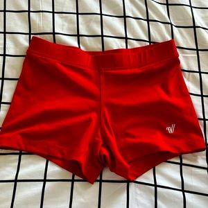 red varsity spirit spandex